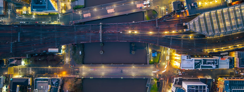 Train station from above