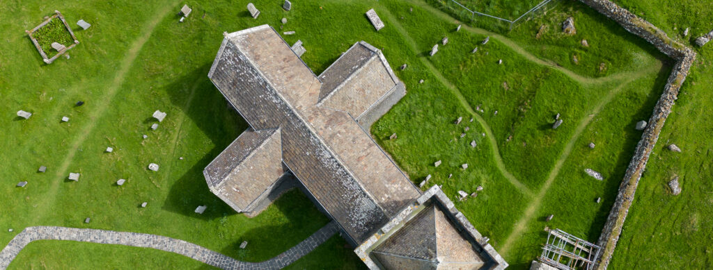Church roof from above