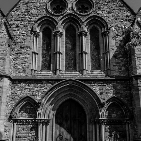 A church façade